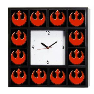 Star Wars Rebel Alliance promo around the Clock with 12 surrounding images